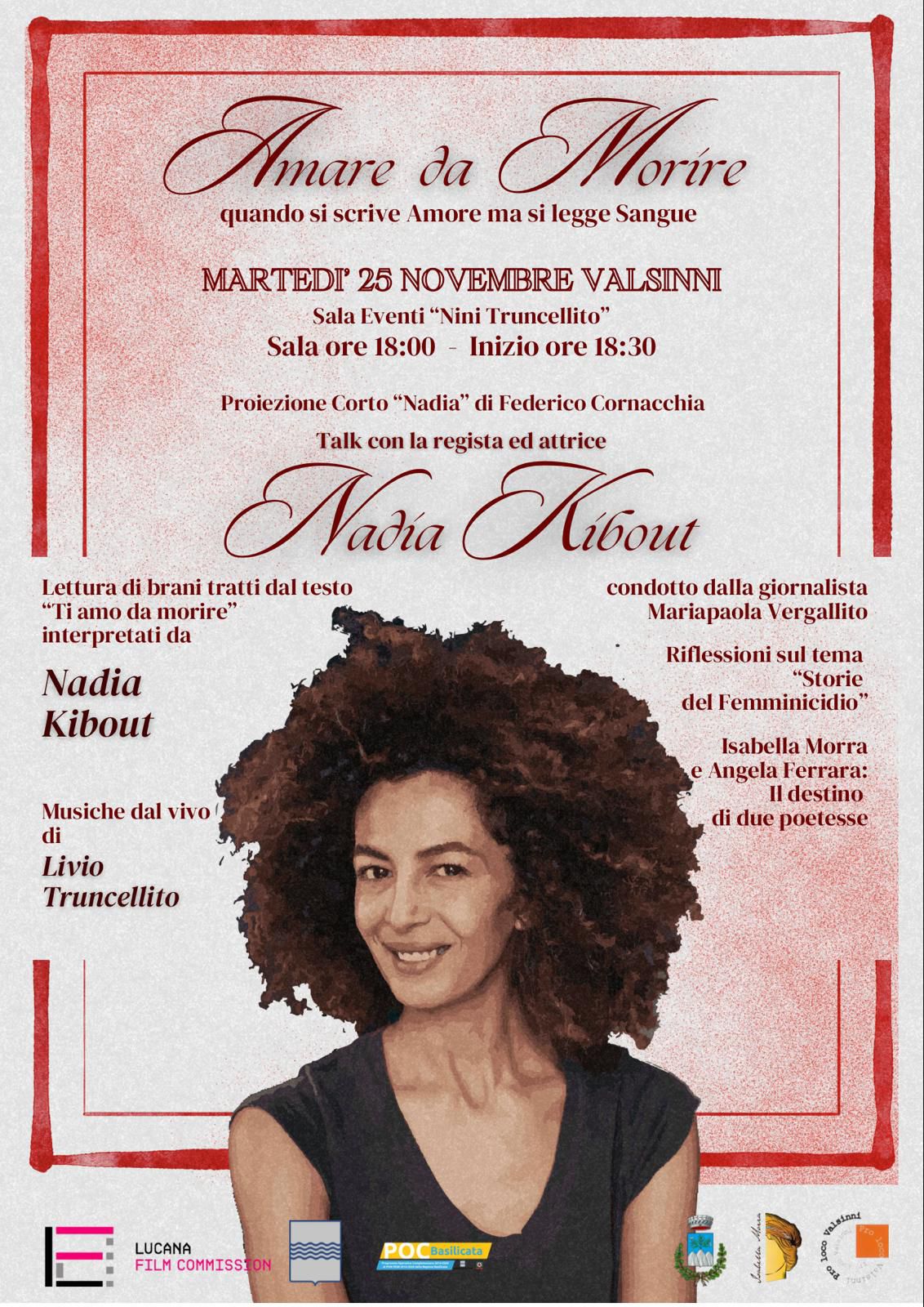 Nadia Kibout in “Amare da Morire”
