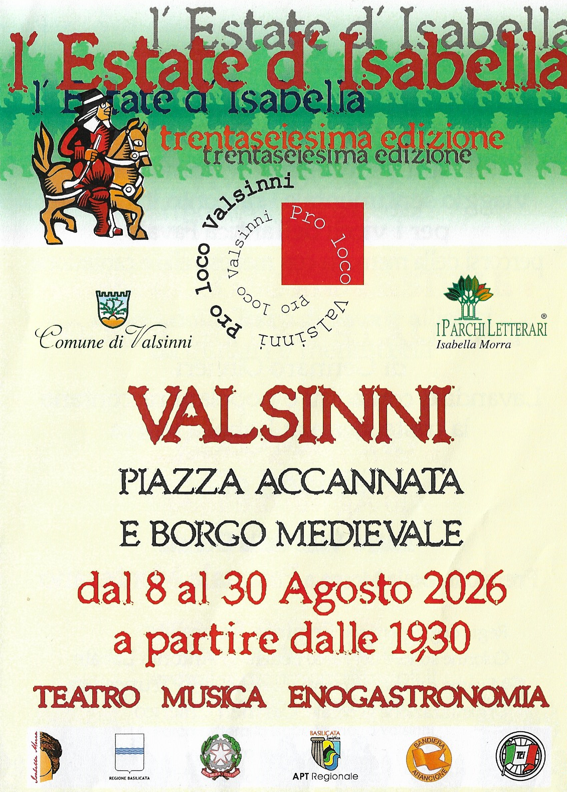 L'Estate d'Isabella XXXVI Edizione Volantino